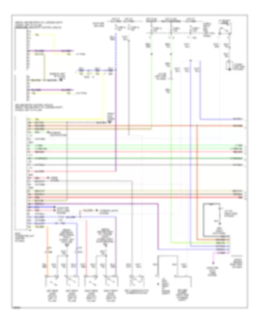 Forced Entry Wiring Diagram 1 of 2 for Subaru Forester X Touring 2011