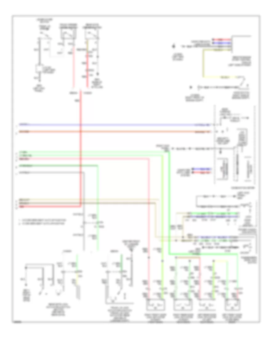 Forced Entry Wiring Diagram 2 of 2 for Subaru Forester X Touring 2011