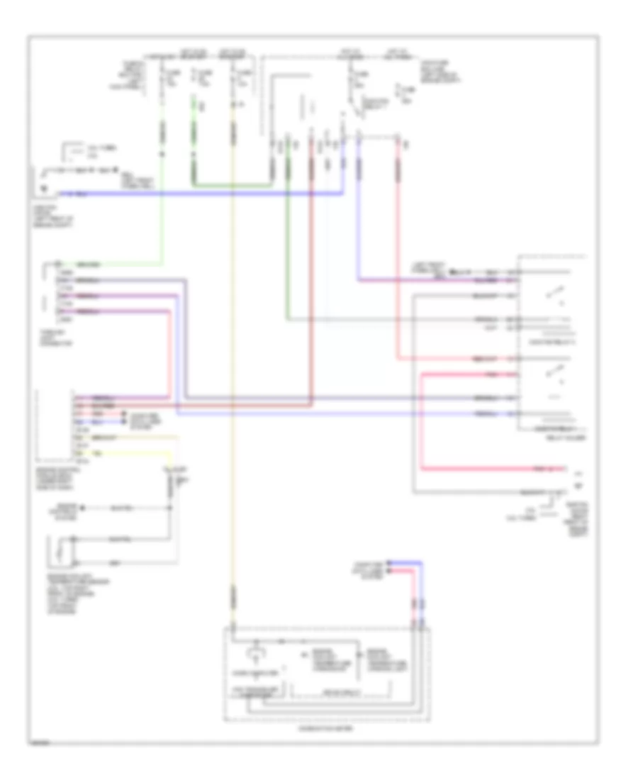 Cooling Fan Wiring Diagram for Subaru Forester X Touring 2011