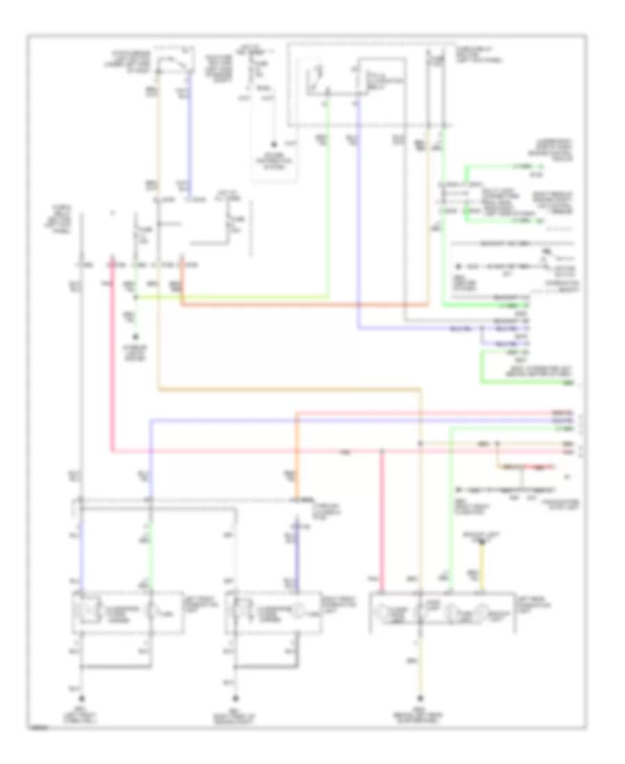 Exterior Lamps Wiring Diagram 1 of 2 for Subaru Forester X Touring 2011