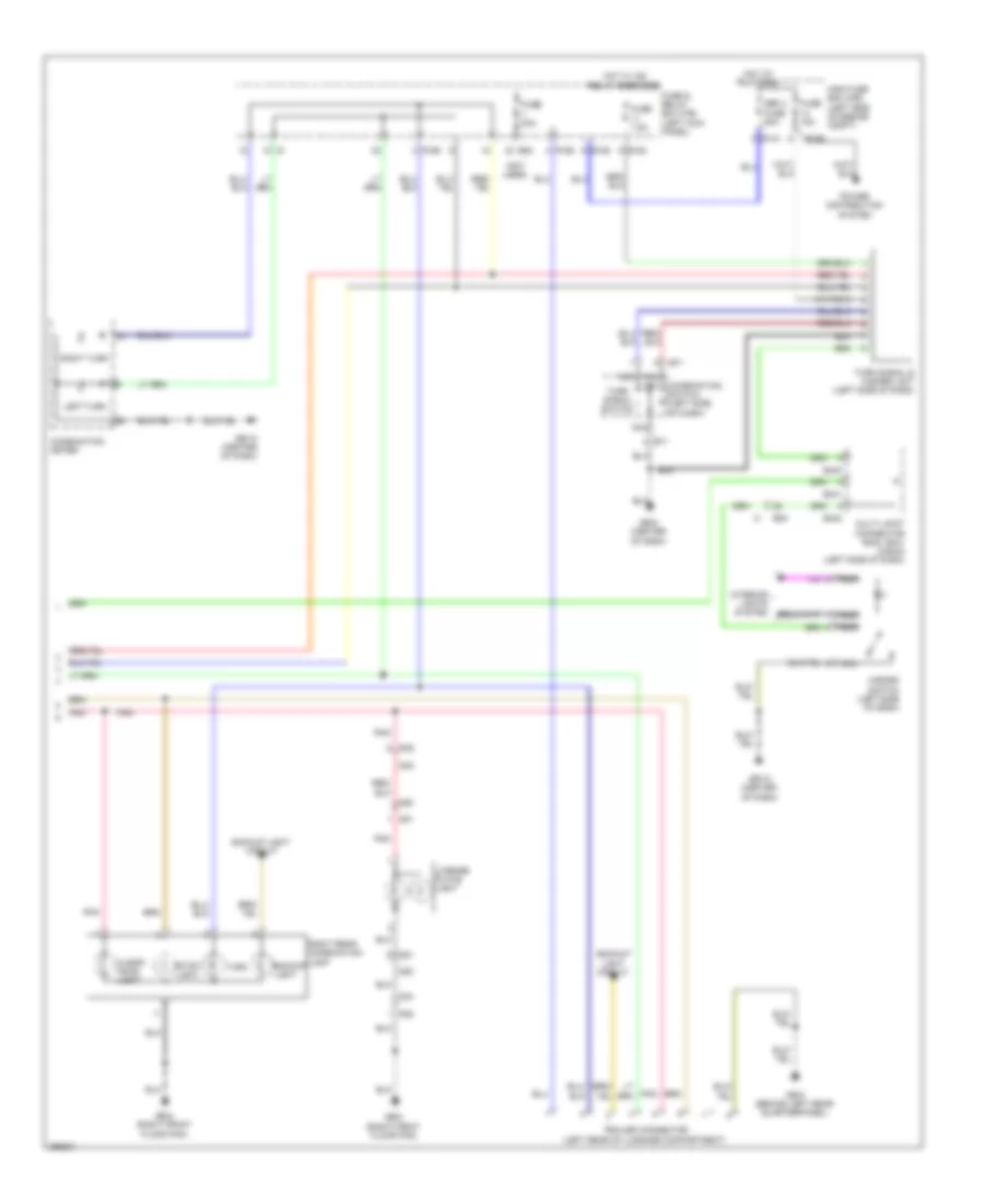 Exterior Lamps Wiring Diagram 2 of 2 for Subaru Forester X Touring 2011