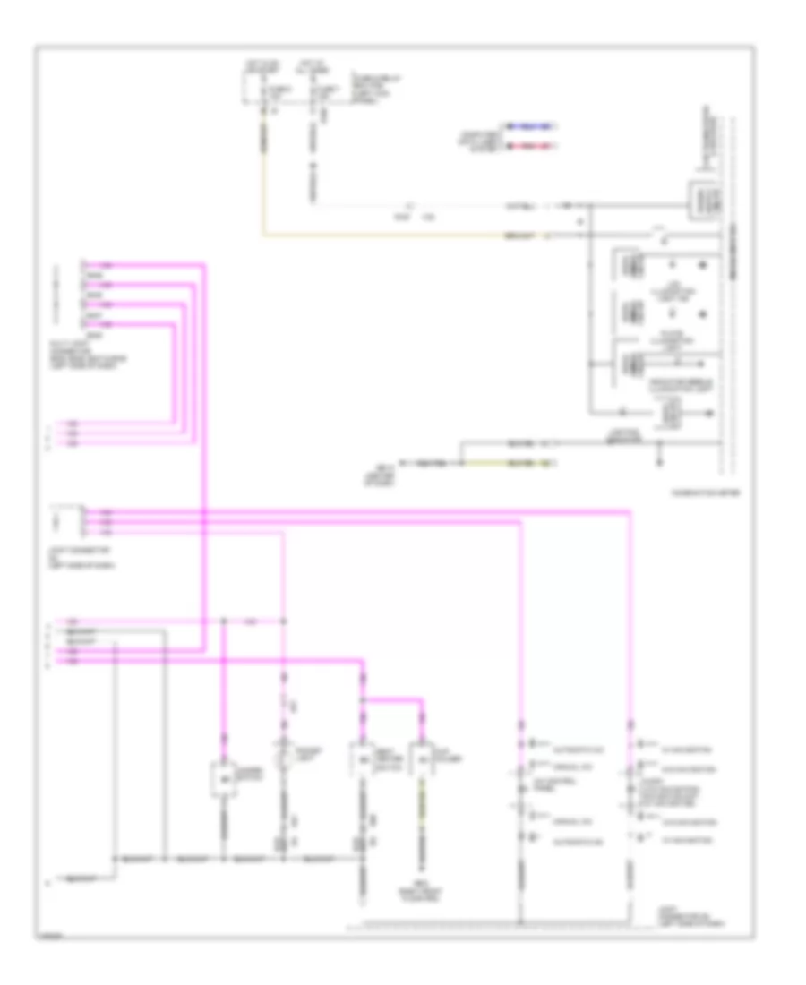 Instrument Illumination Wiring Diagram 2 of 2 for Subaru Forester X Touring 2011