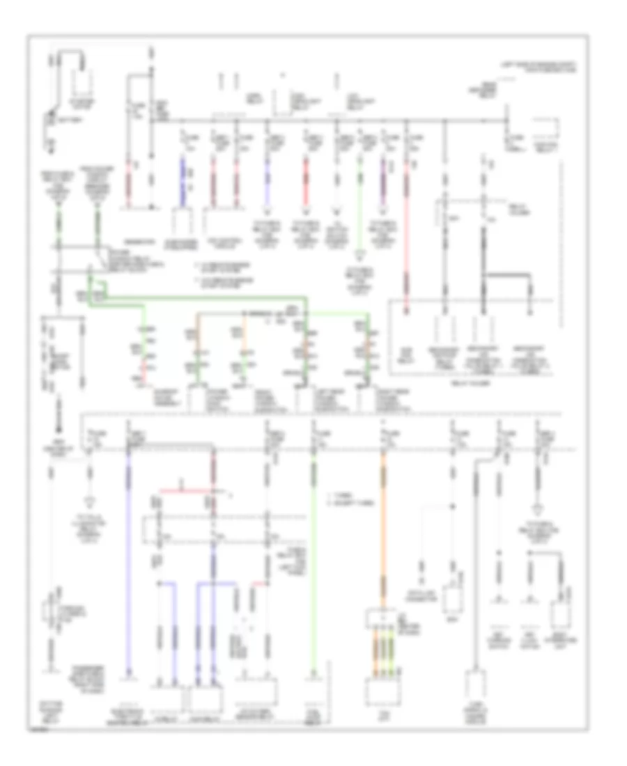 Power Distribution Wiring Diagram 1 of 4 for Subaru Forester X Touring 2011