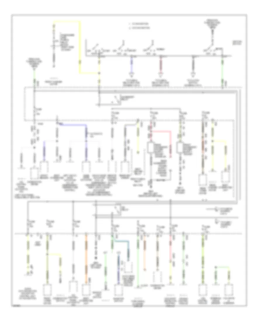 Power Distribution Wiring Diagram 3 of 4 for Subaru Forester X Touring 2011