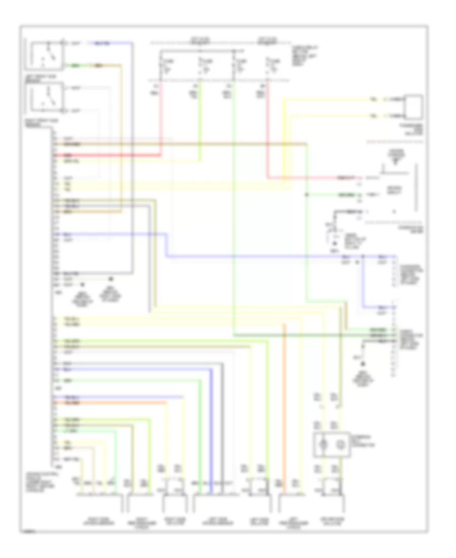 Supplemental Restraints Wiring Diagram for Subaru Impreza WRX 2004