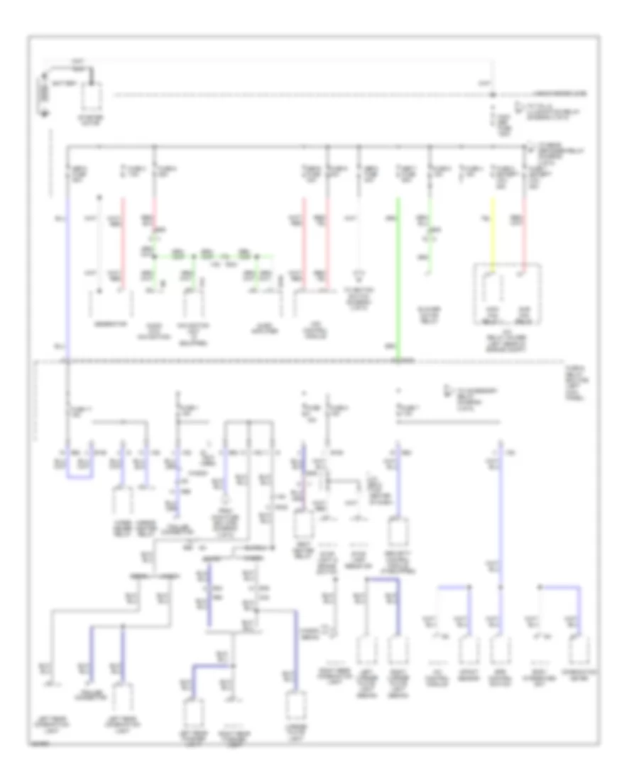 Power Distribution Wiring Diagram 1 of 5 for Subaru Outback i 2011