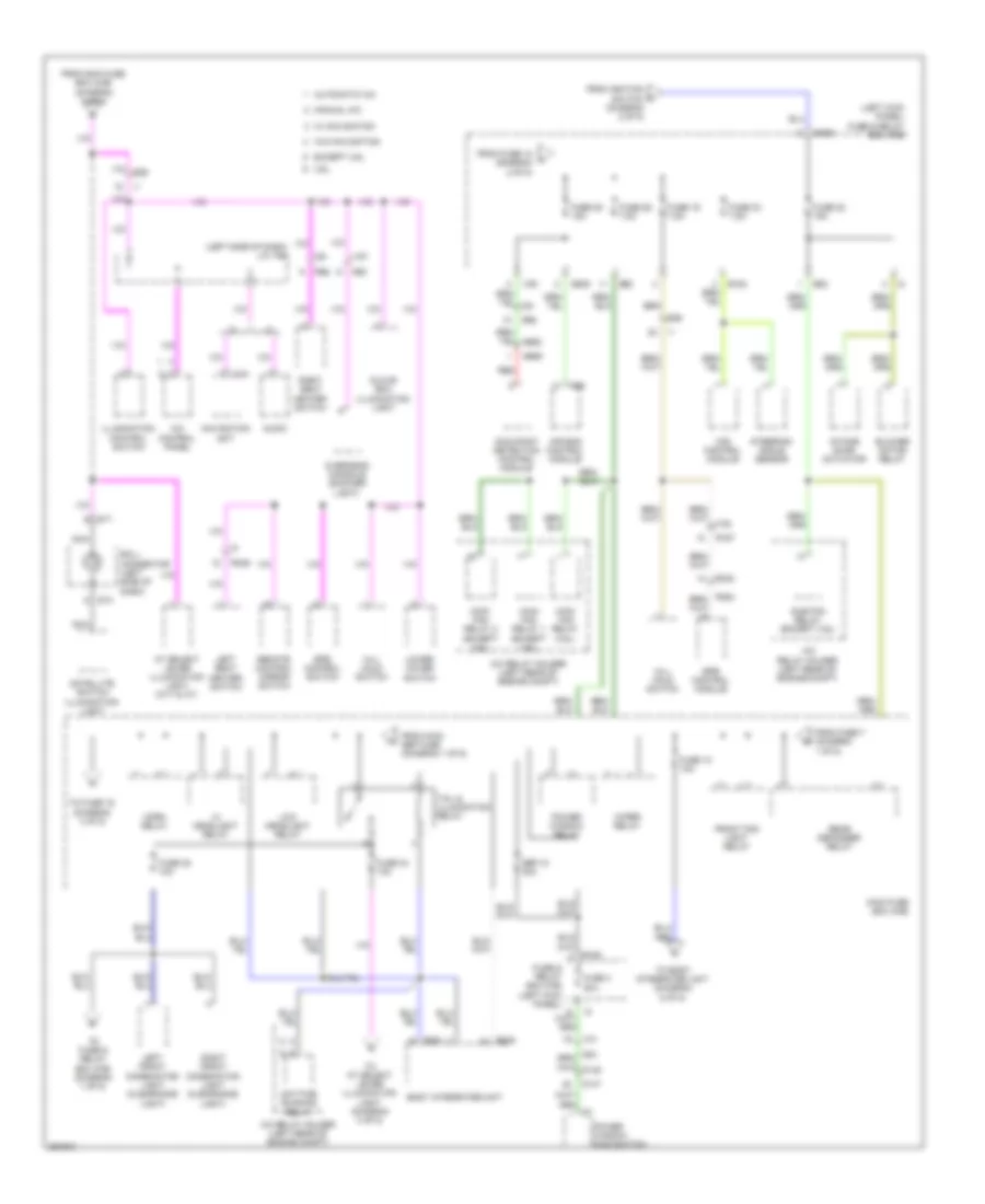 Power Distribution Wiring Diagram 3 of 5 for Subaru Outback i 2011