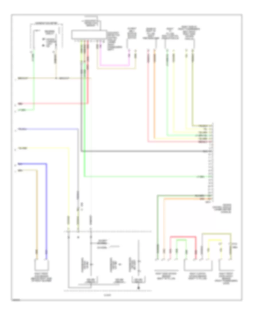 Supplemental Restraints Wiring Diagram 2 of 2 for Subaru Outback i 2011