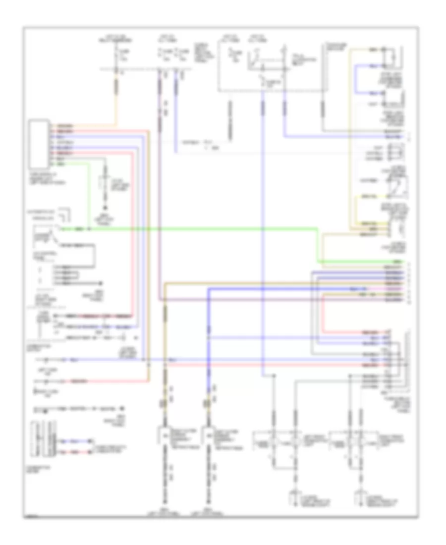 Exterior Lamps Wiring Diagram 1 of 2 for Subaru Outback Limited 2011