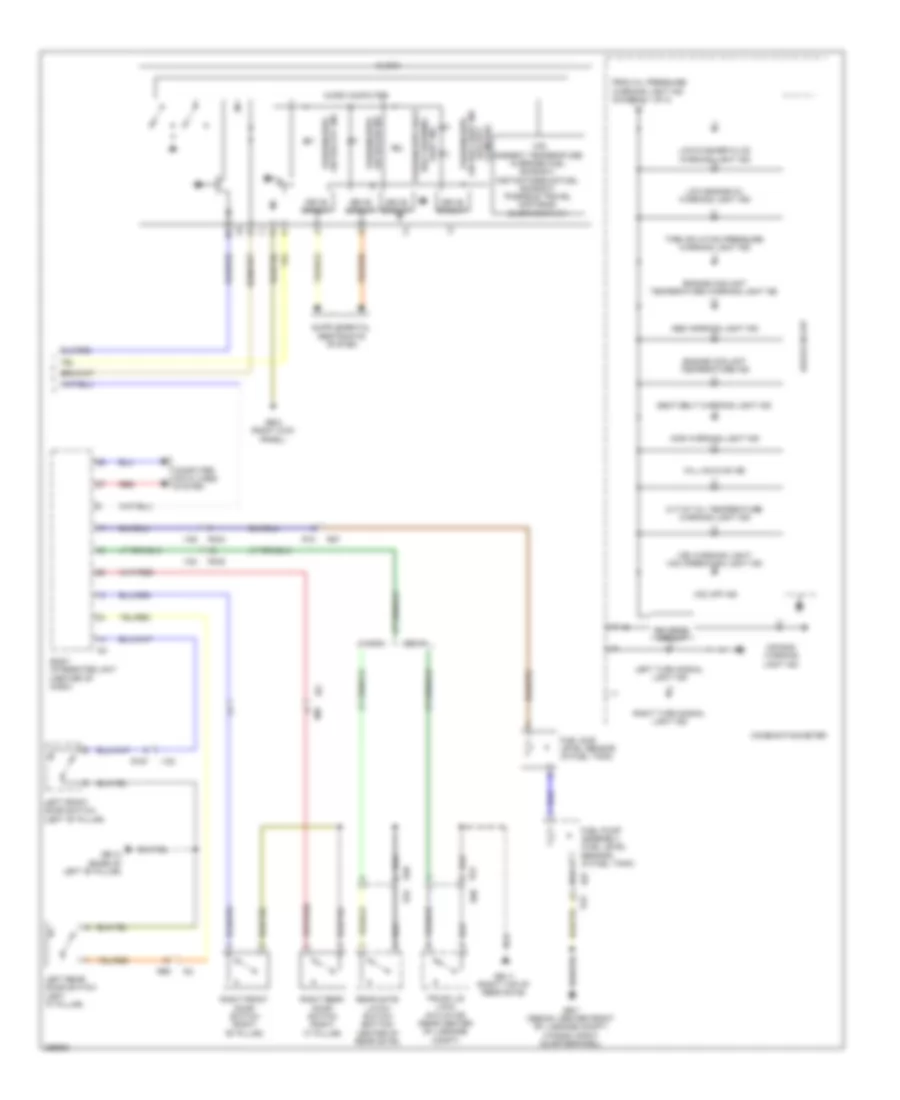 Instrument Cluster Wiring Diagram (2 of 2) for Subaru Outback Premium 2011