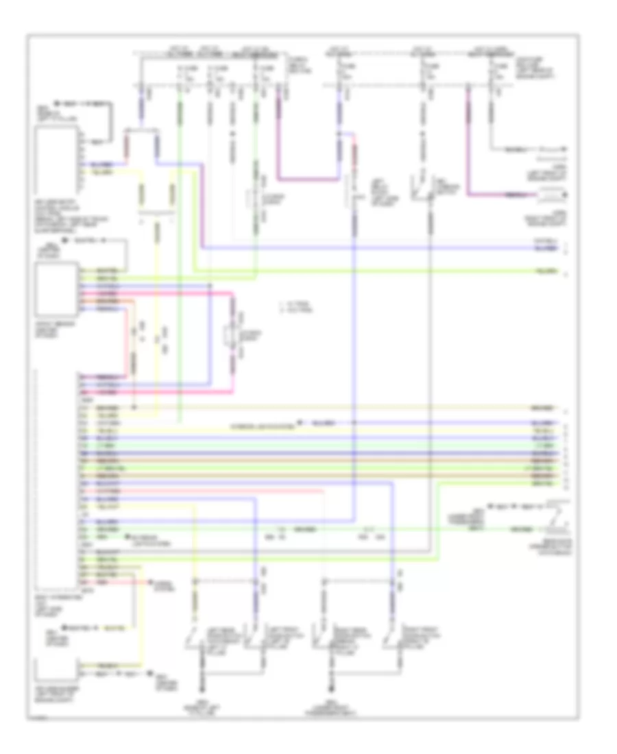 Power Door Locks Wiring Diagram 1 of 2 for Subaru Impreza WRX 2014