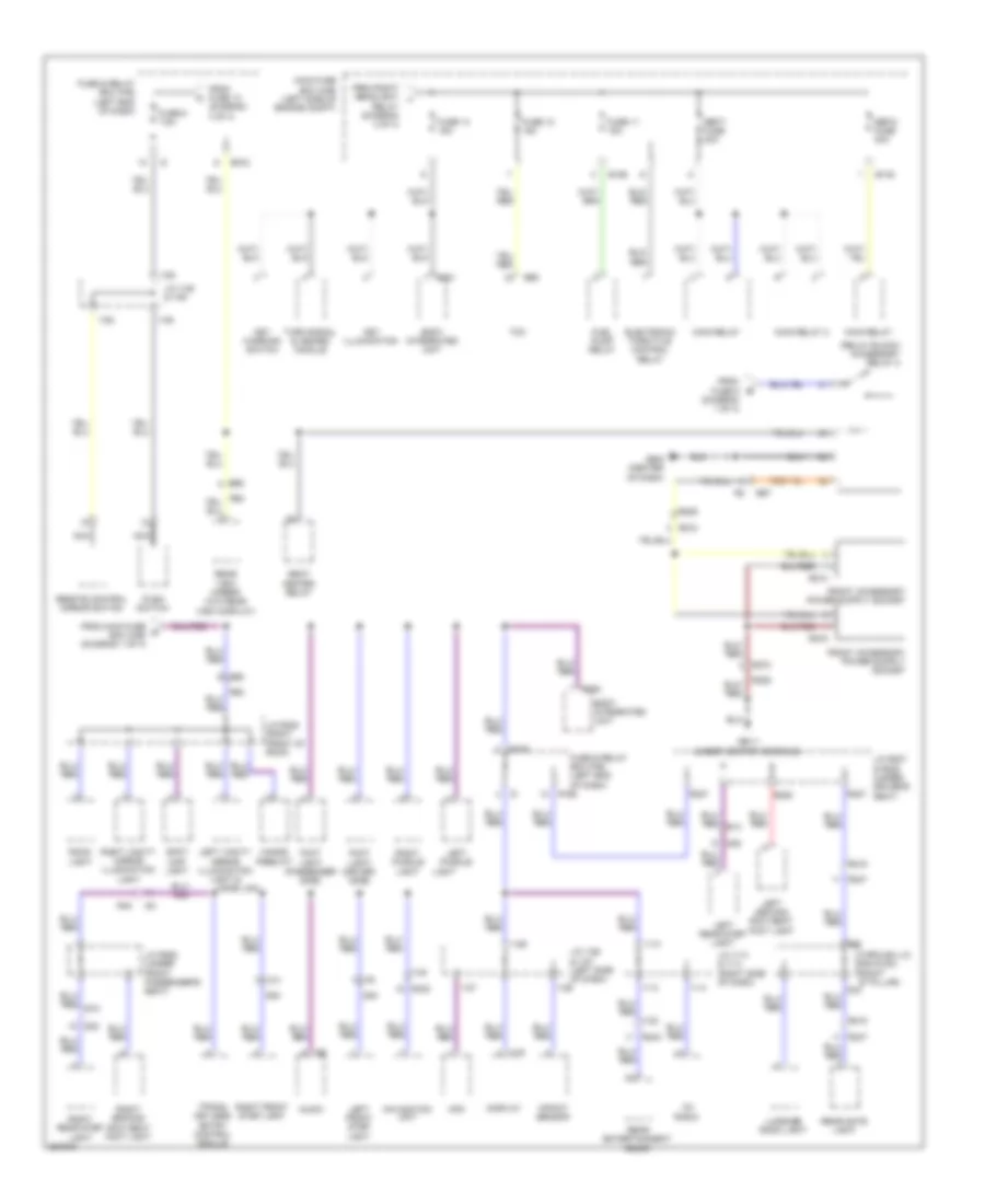 Power Distribution Wiring Diagram 4 of 4 for Subaru Tribeca Premium 2011