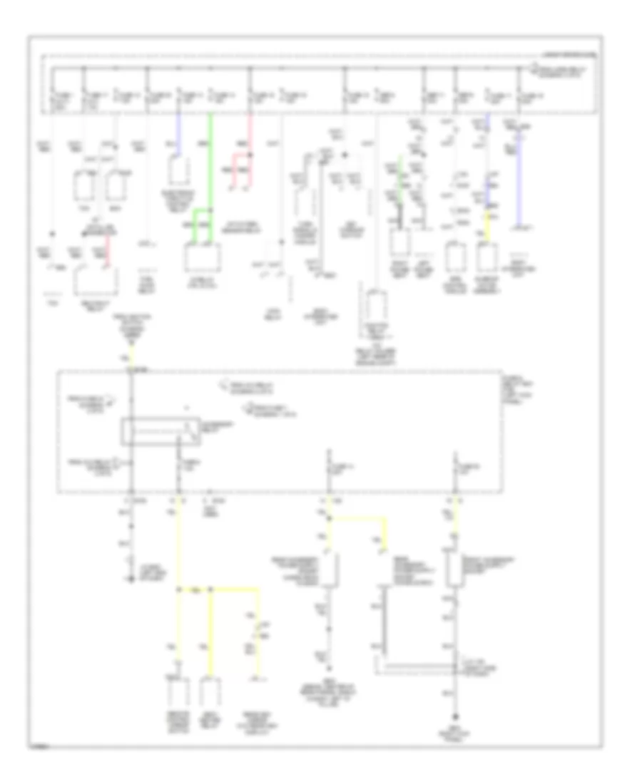 Power Distribution Wiring Diagram 4 of 5 for Subaru Legacy 2012
