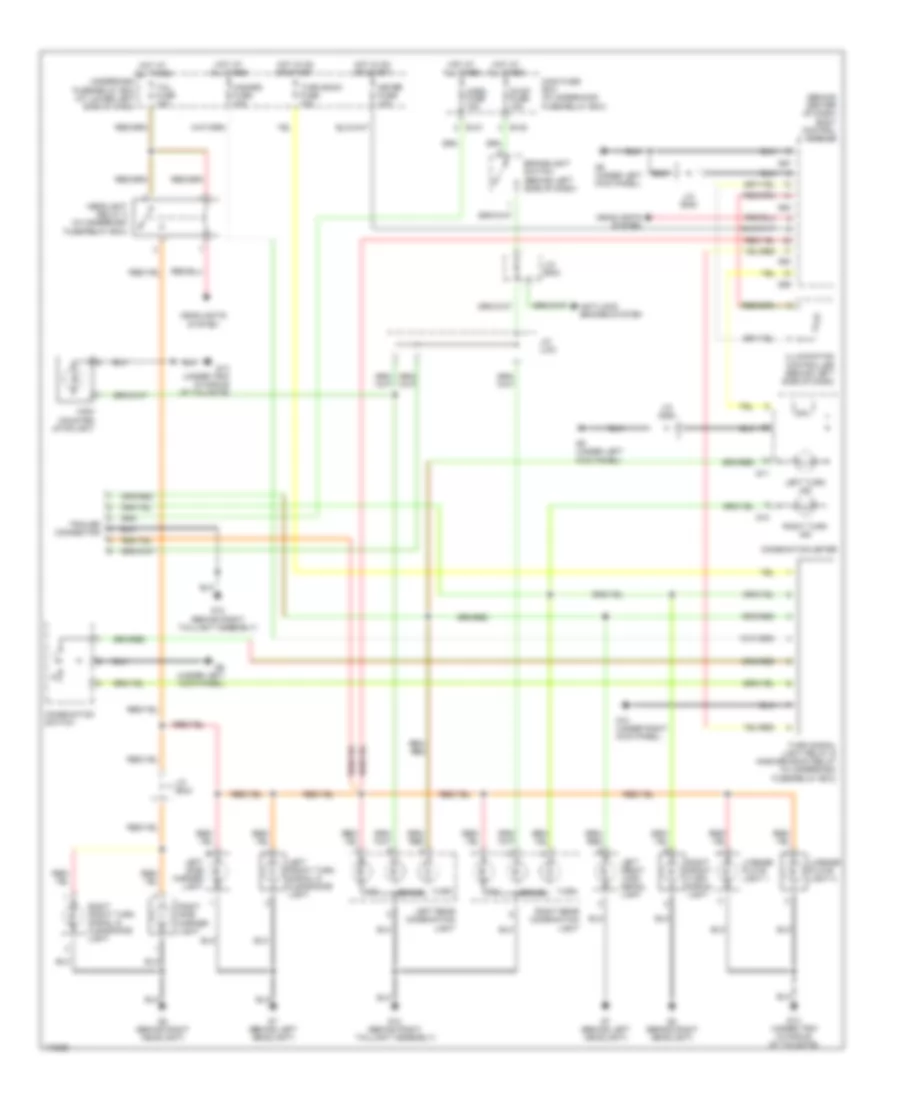Exterior Lamps Wiring Diagram for Suzuki XL-7 Limited 2003