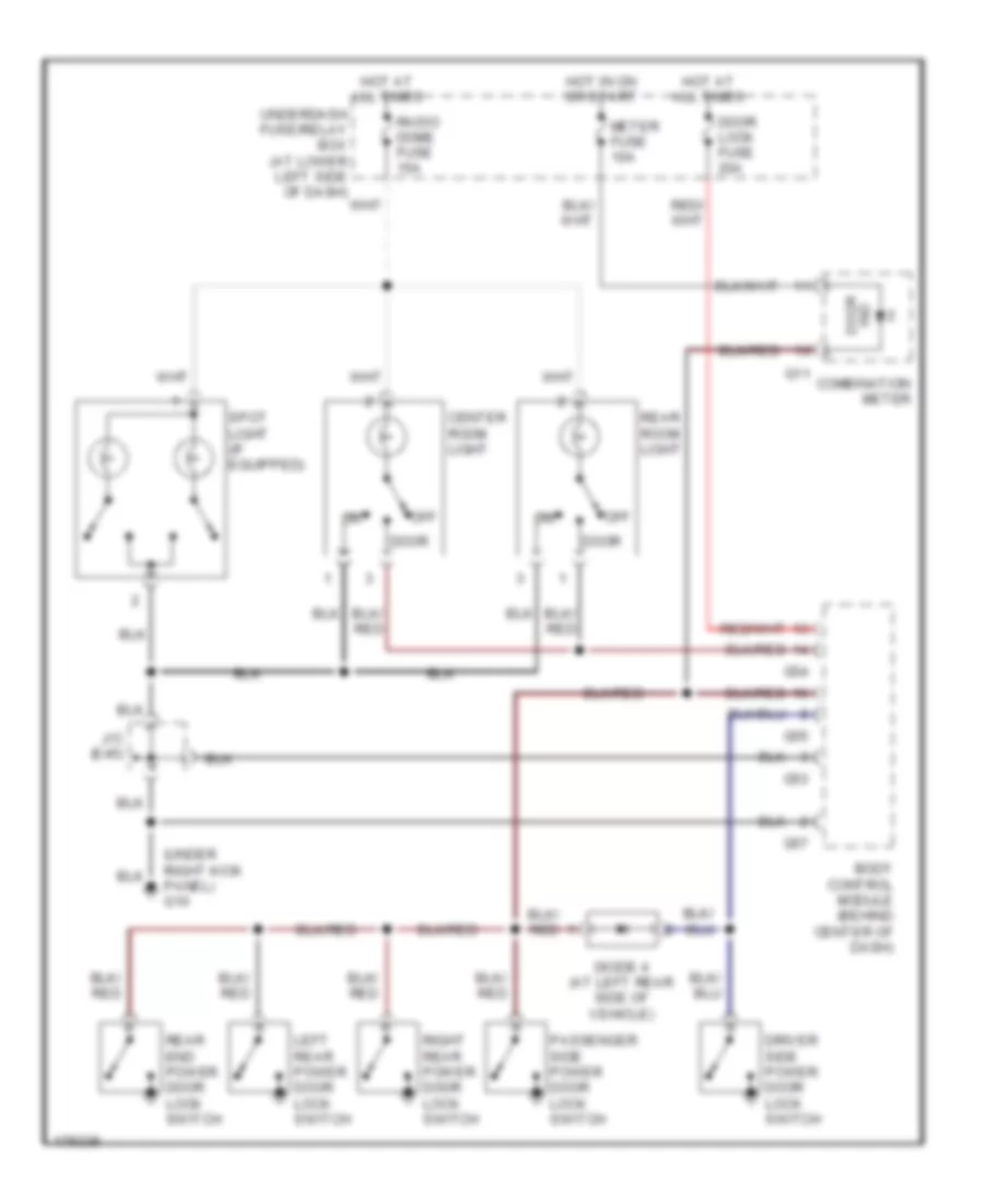 Courtesy Lamps Wiring Diagram for Suzuki XL 7 Limited 2003