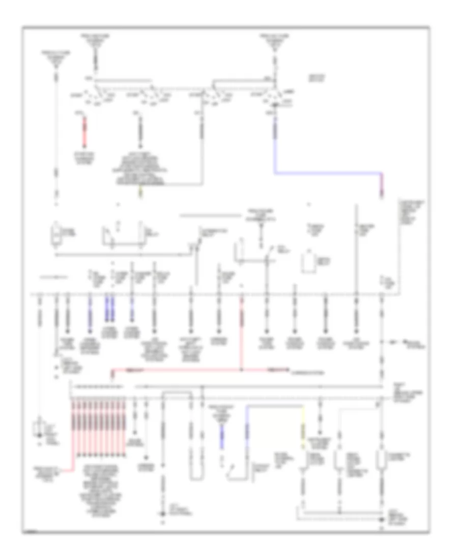 Power Distribution Wiring Diagram 2 of 2 for Toyota Matrix XR 2008