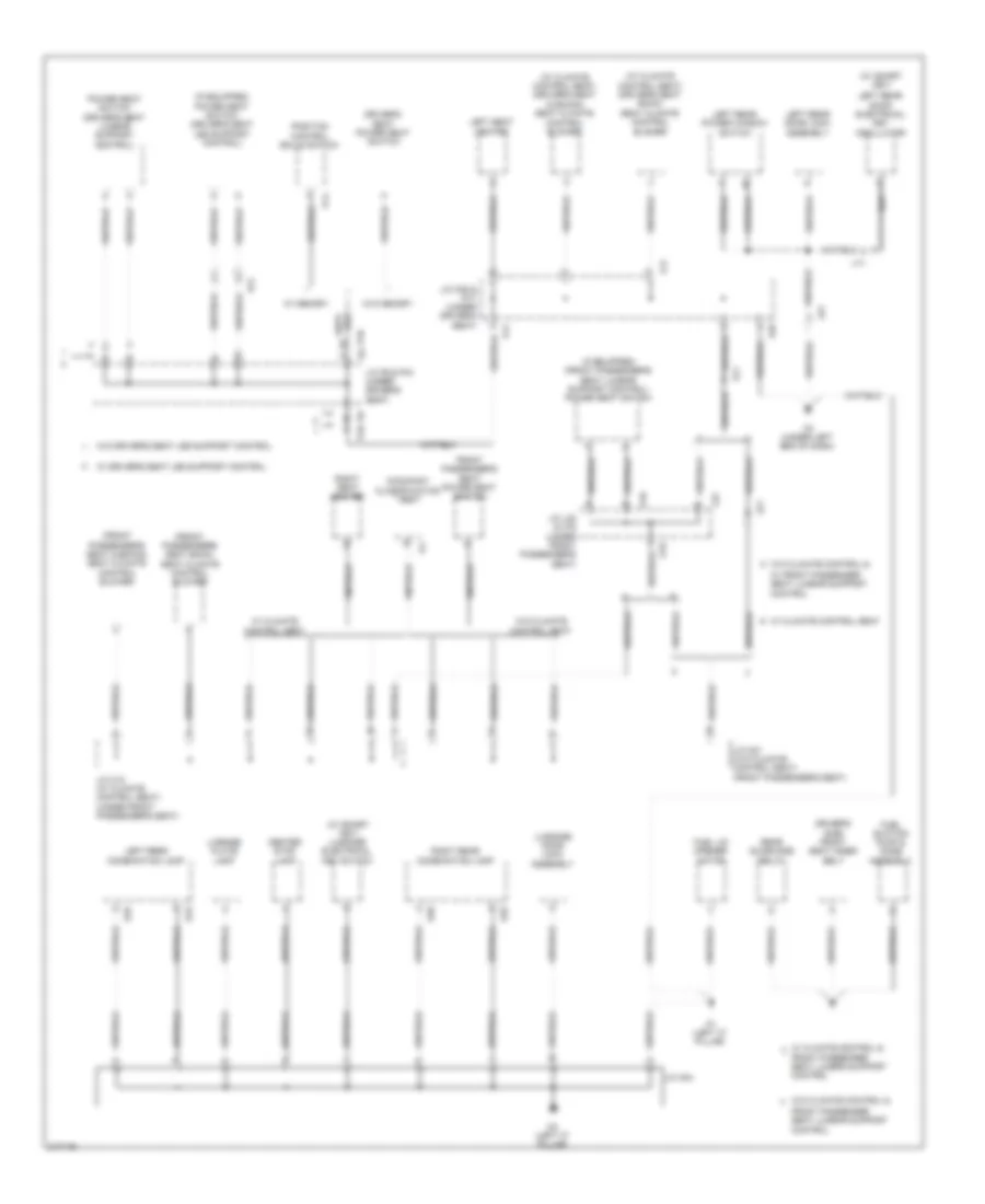 Ground Distribution Wiring Diagram 4 of 4 for Toyota Avalon 2011