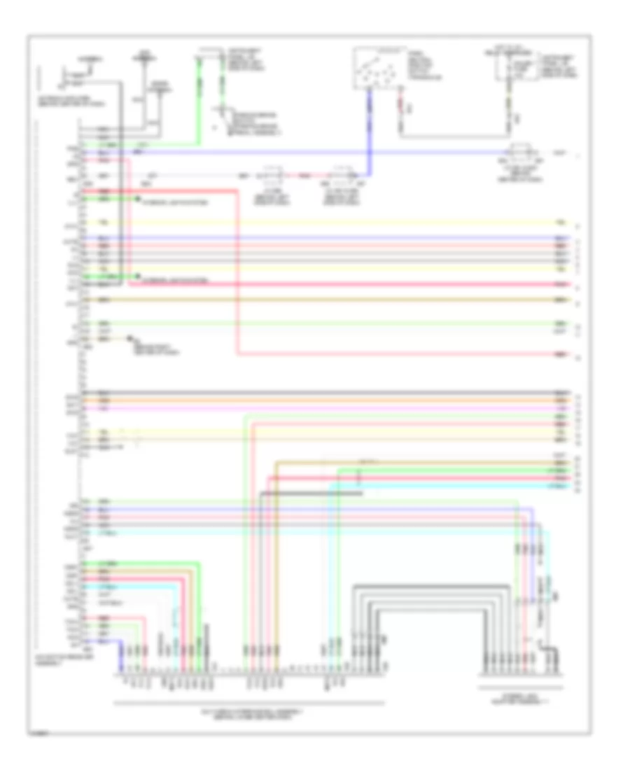 Navigation Wiring Diagram 1 of 4 for Toyota Avalon 2011