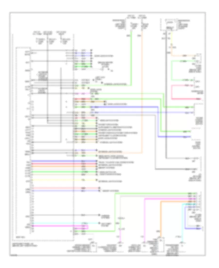 Body Control Modules Wiring Diagram 1 of 2 for Toyota Avalon Limited 2011