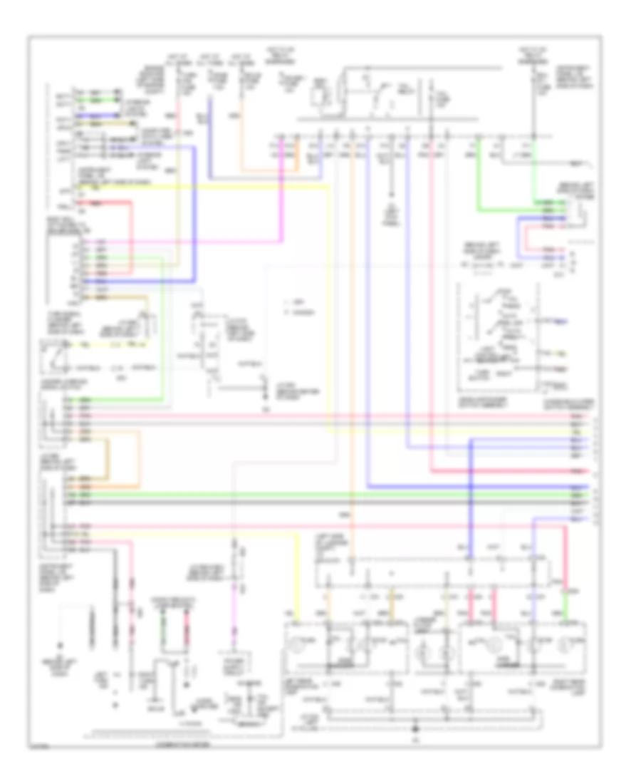 Exterior Lamps Wiring Diagram 1 of 2 for Toyota Avalon Limited 2011