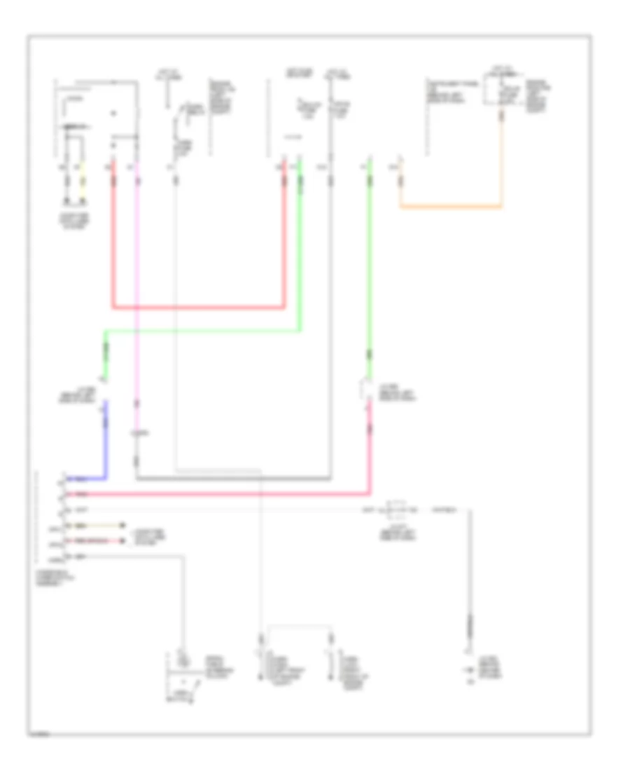 Horn Wiring Diagram for Toyota Avalon Limited 2011