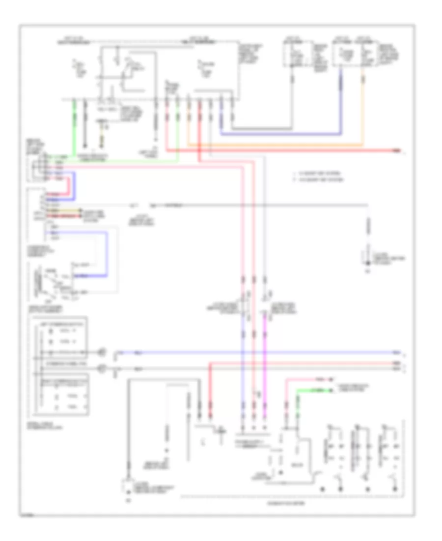 Instrument Illumination Wiring Diagram 1 of 2 for Toyota Avalon Limited 2011