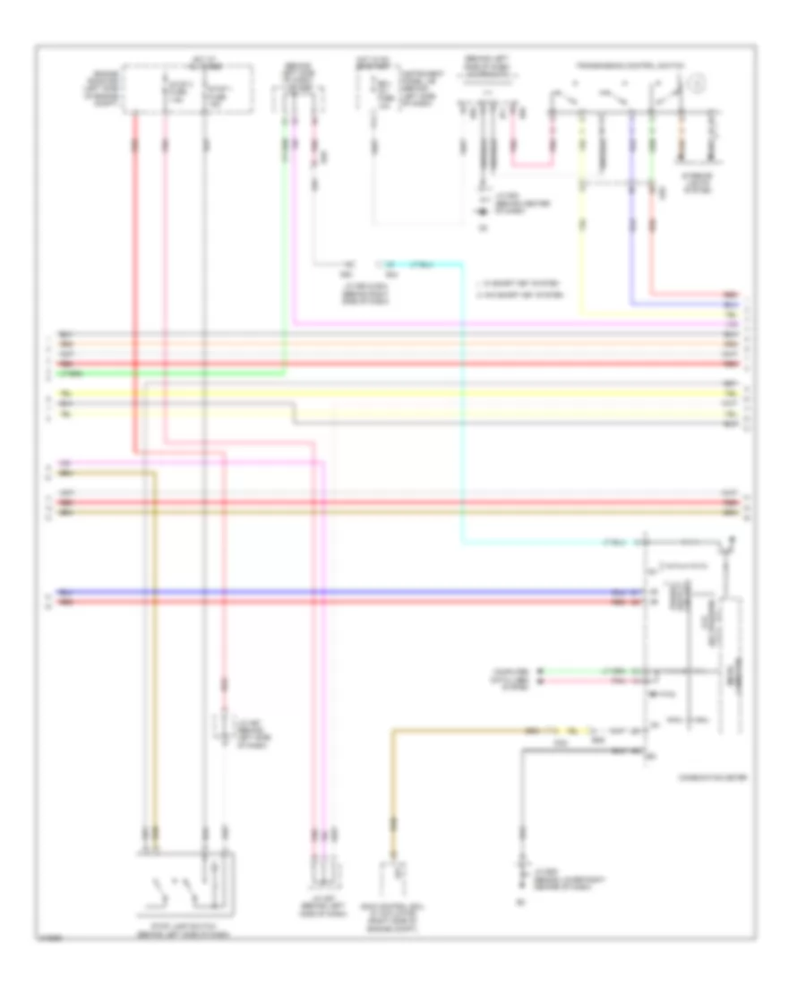 Transmission Wiring Diagram 2 of 3 for Toyota Avalon Limited 2011