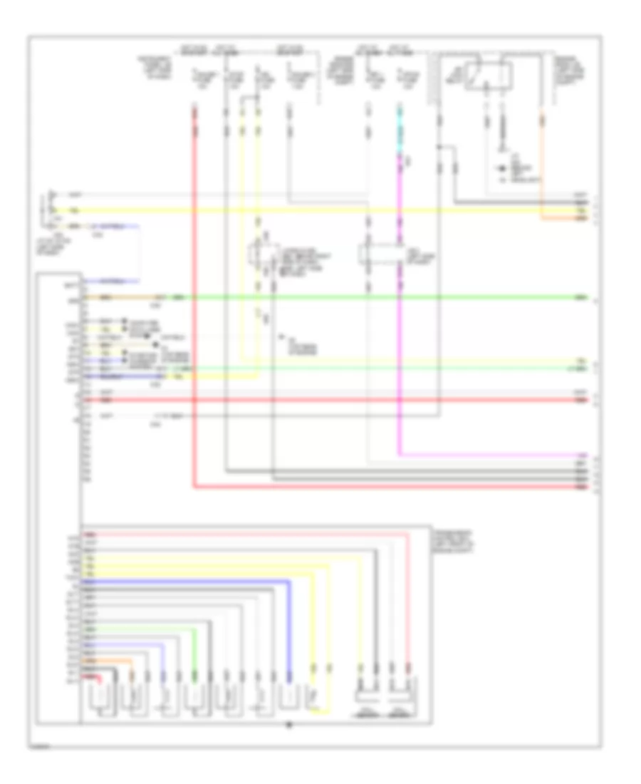 2.5L, Transmission Wiring Diagram (1 of 2) for Toyota Camry 2011