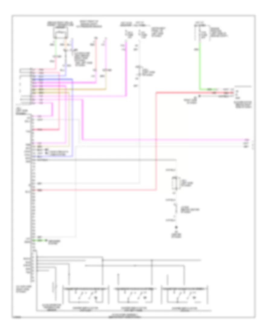 2.5L, Manual AC Wiring Diagram (1 of 2) for Toyota Camry 2011