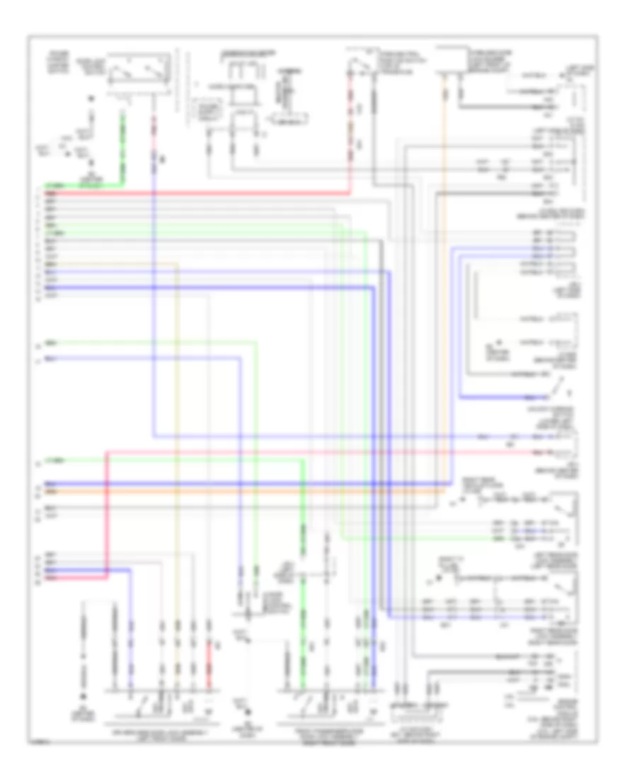 Forced Entry Wiring Diagram Except Hybrid without Smart Key System 2 of 2 for Toyota Camry 2011