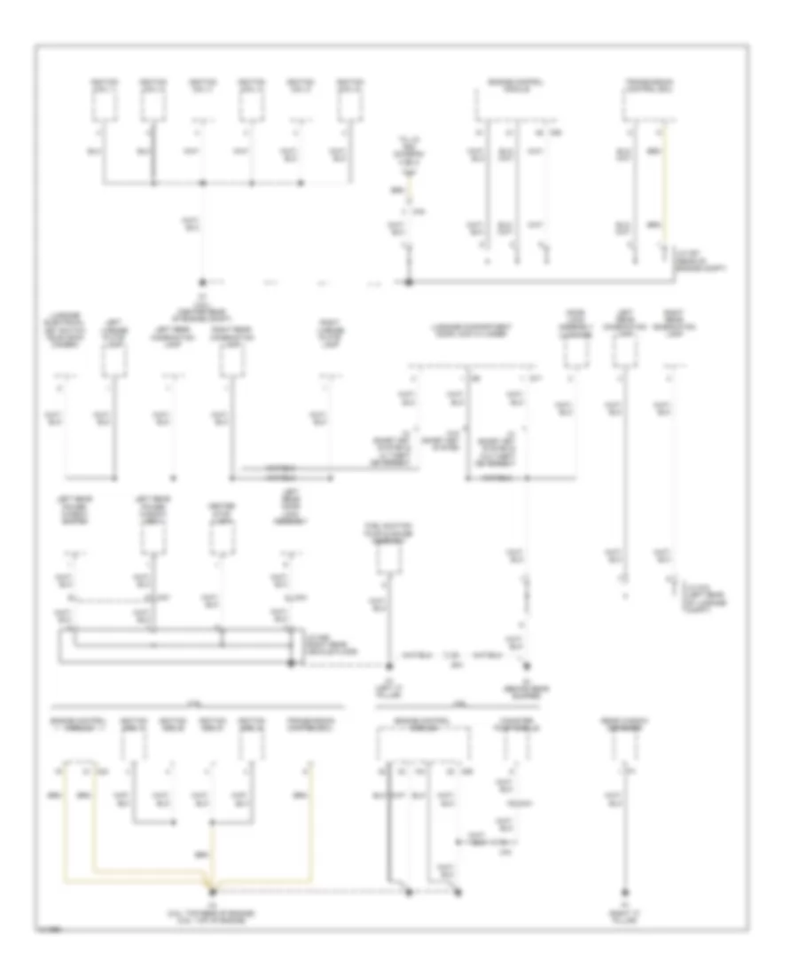 Ground Distribution Wiring Diagram Except Hybrid 1 of 4 for Toyota Camry 2011