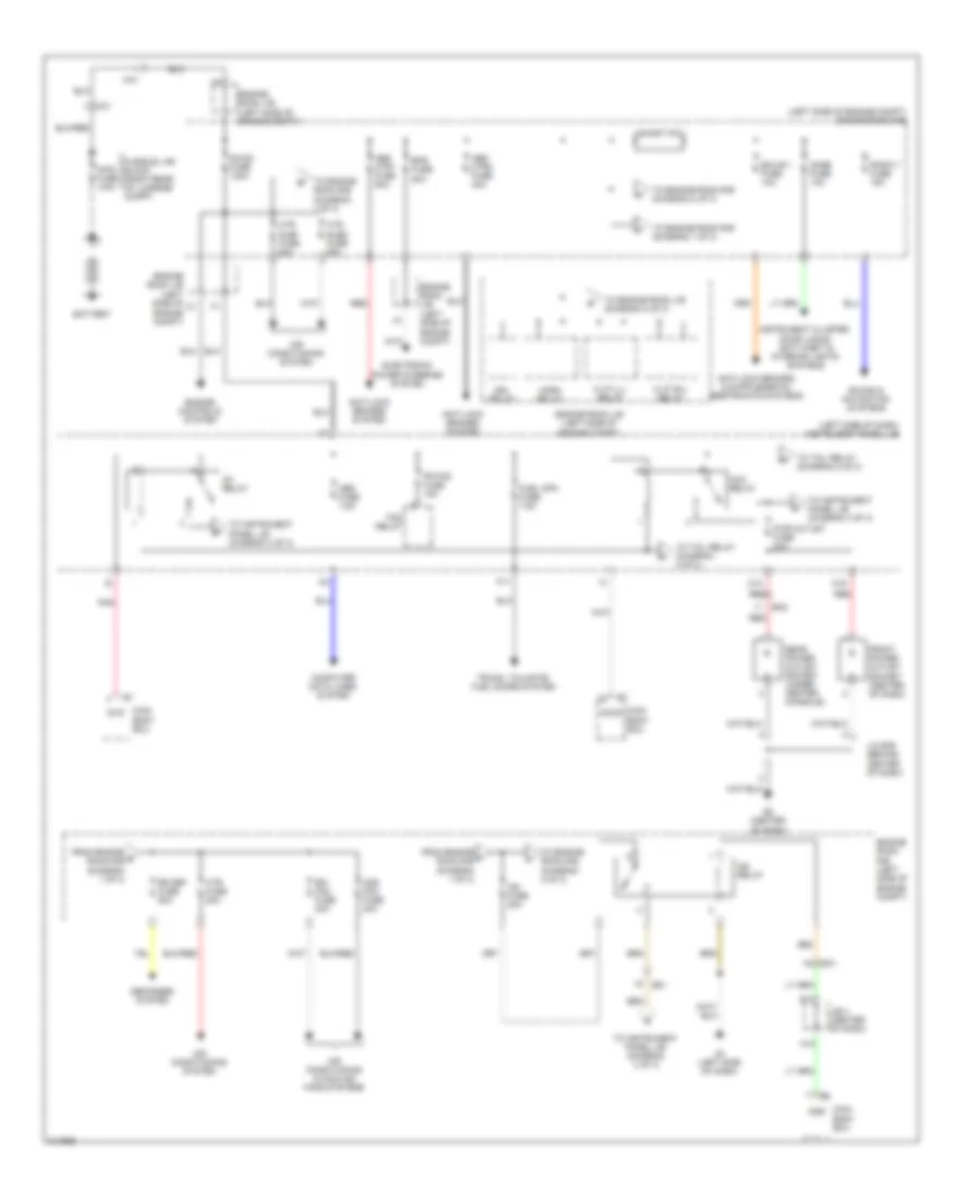 Power Distribution Wiring Diagram, Hybrid (1 of 3) for Toyota Camry 2011