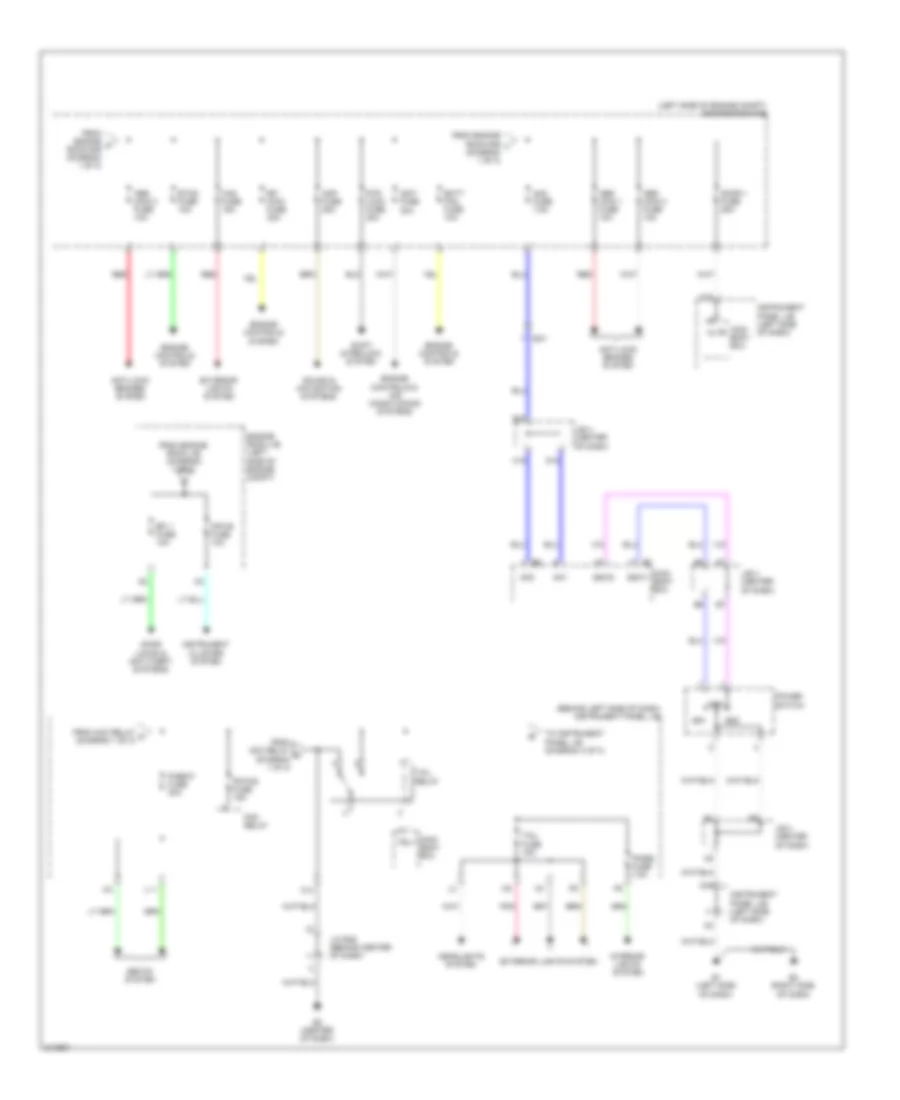 Power Distribution Wiring Diagram, Hybrid (2 of 3) for Toyota Camry 2011