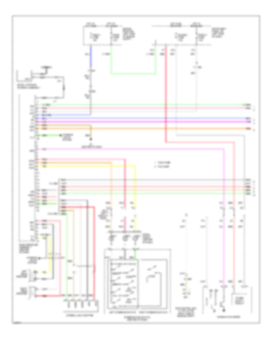 6 Speaker System Wiring Diagram Except Hybrid without Navigation 1 of 2 for Toyota Camry 2011