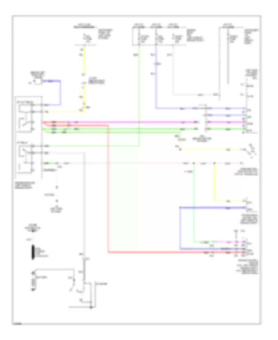 Starting Wiring Diagram, with Smart Key System for Toyota Camry SE 2011