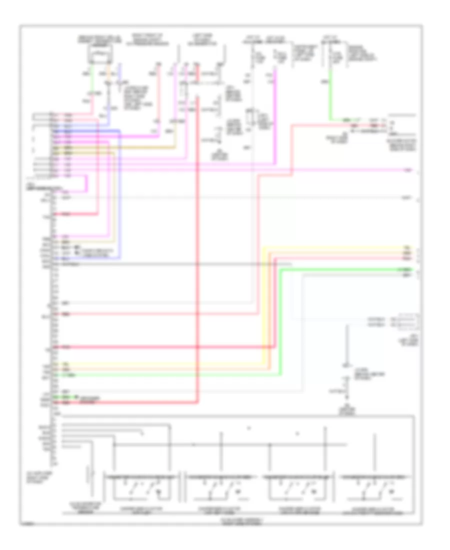 2.5L, Automatic AC Wiring Diagram (1 of 2) for Toyota Camry SE 2011