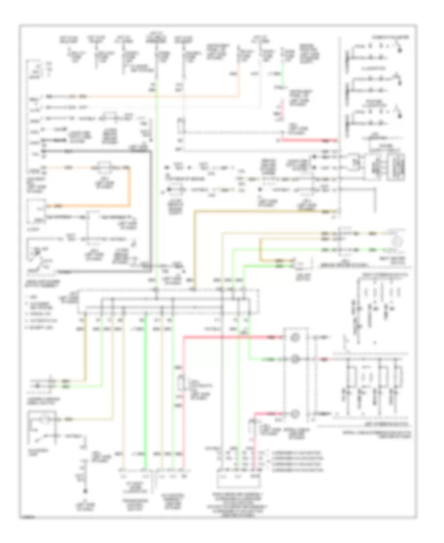 Instrument Illumination Wiring Diagram Except Hybrid for Toyota Camry SE 2011