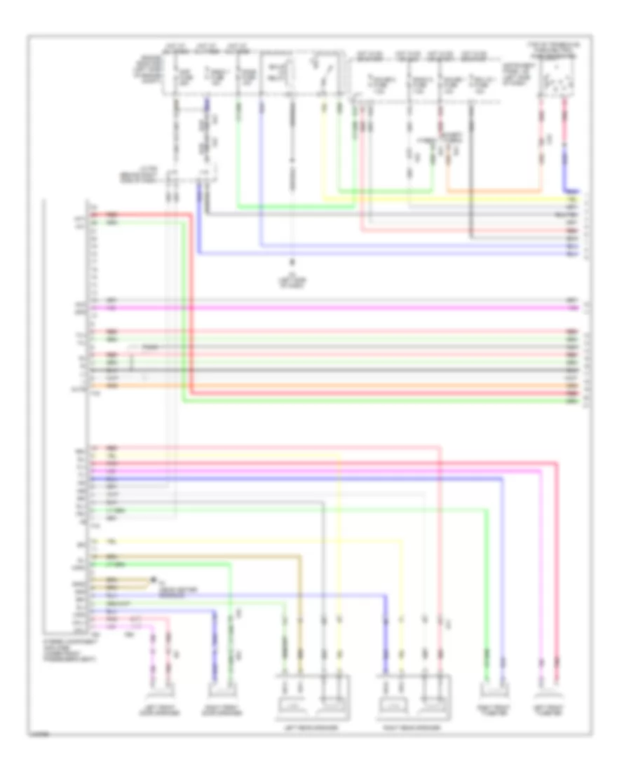 8-Speaker System Wiring Diagram, with Navigation (1 of 3) for Toyota Camry SE 2011