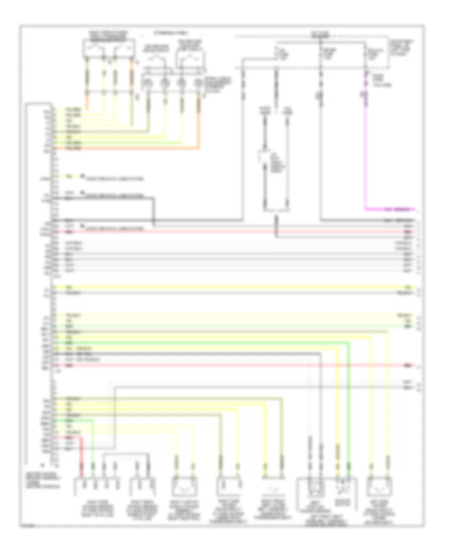 Supplemental Restraints Wiring Diagram 1 of 2 for Toyota Corolla 2011