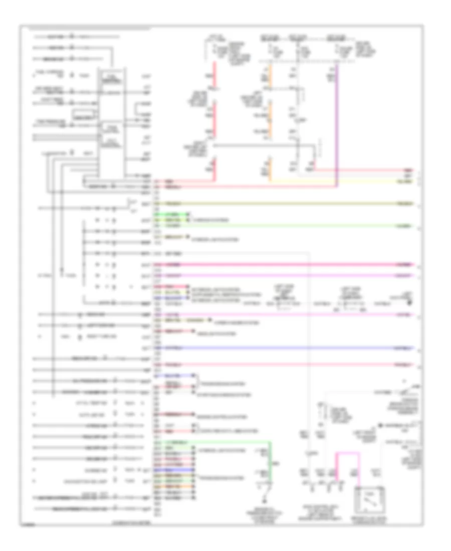 Instrument Cluster Wiring Diagram 1 of 2 for Toyota FJ Cruiser 2011