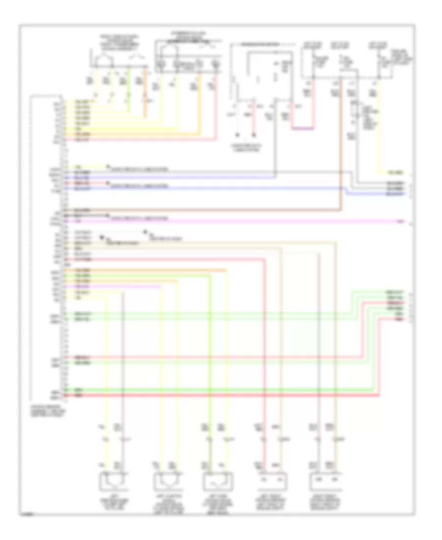 Supplemental Restraints Wiring Diagram 1 of 2 for Toyota FJ Cruiser 2011