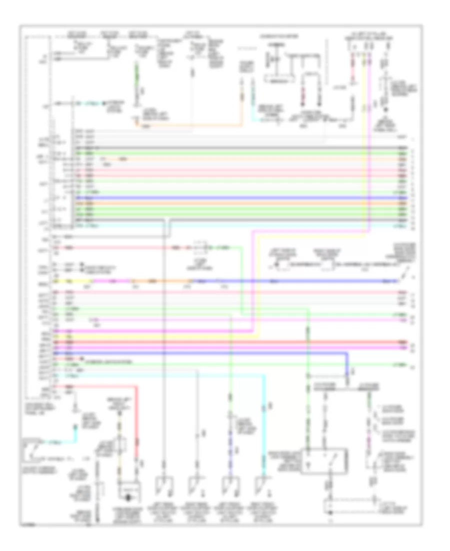 Forced Entry Wiring Diagram Except Hybrid without Smart Key System 1 of 2 for Toyota Highlander SE 2011