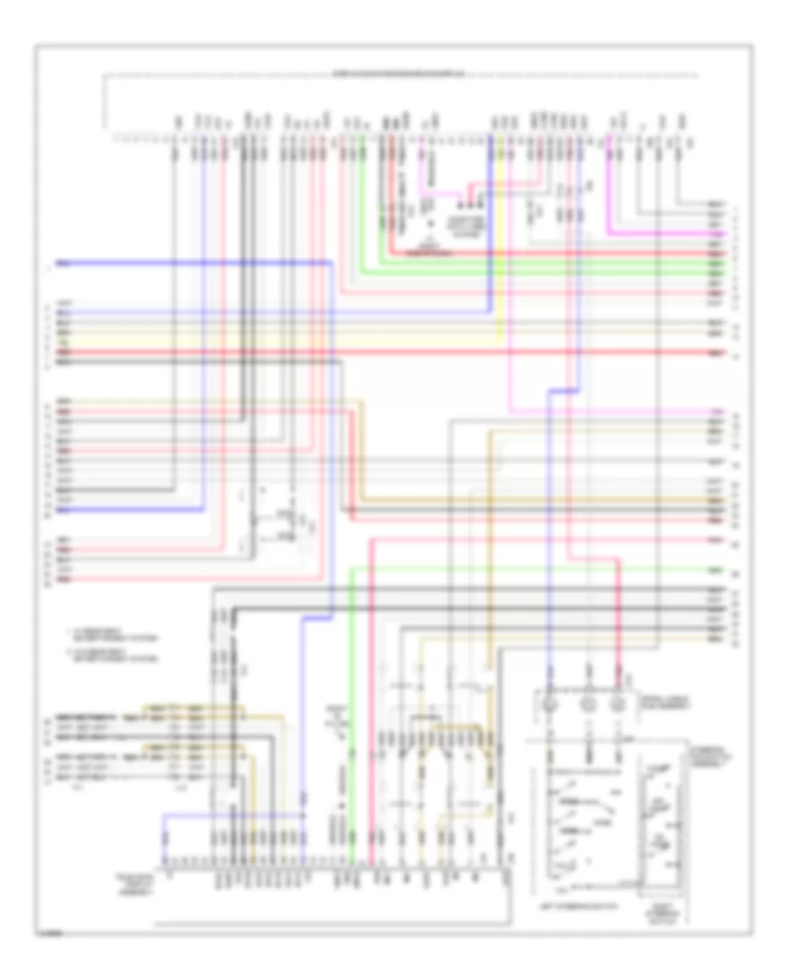 Radio Wiring Diagram, with Navigation (2 of 4) for Toyota Land Cruiser 2011