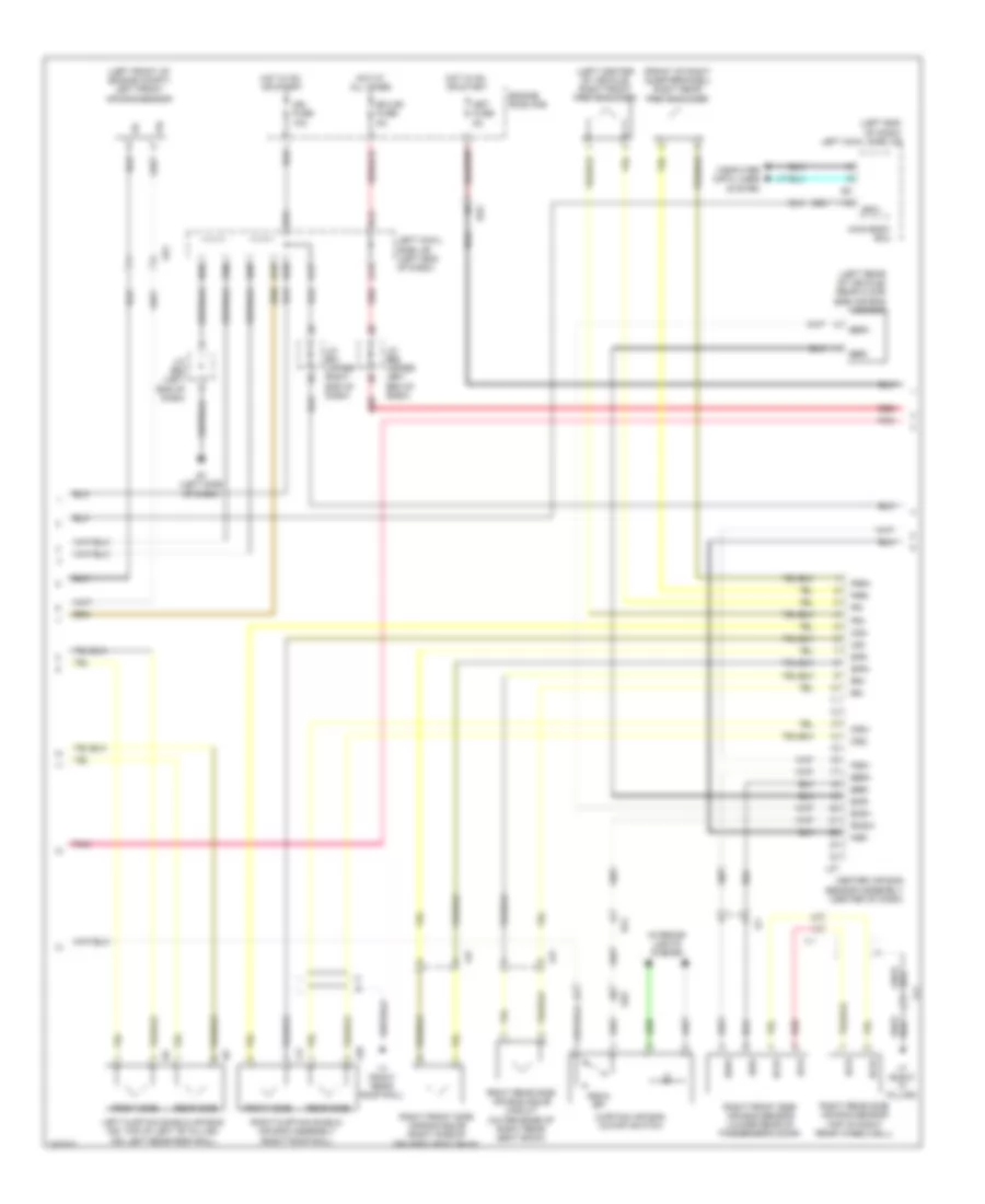 Supplemental Restraint Wiring Diagram 2 of 3 for Toyota Land Cruiser 2011