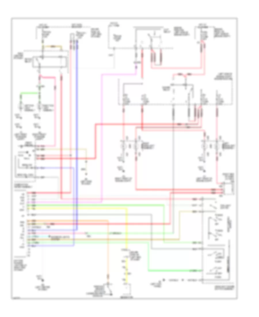 Headlights Wiring Diagram for Toyota Matrix 2011