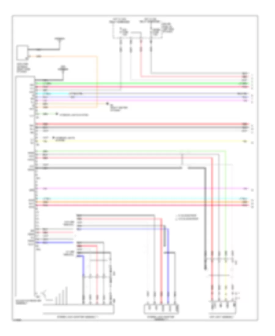 Radio Wiring Diagram with Navigation 1 of 2 for Toyota Matrix 2011
