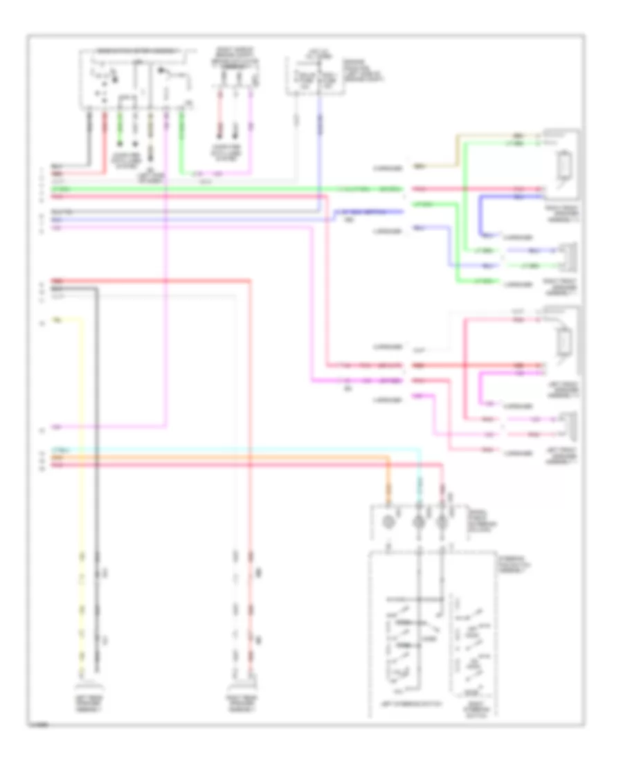 Radio Wiring Diagram with Navigation 2 of 2 for Toyota Matrix 2011