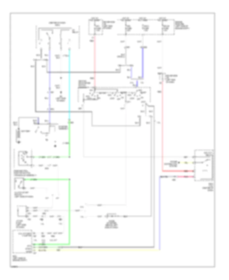 Starting Wiring Diagram for Toyota Matrix 2011