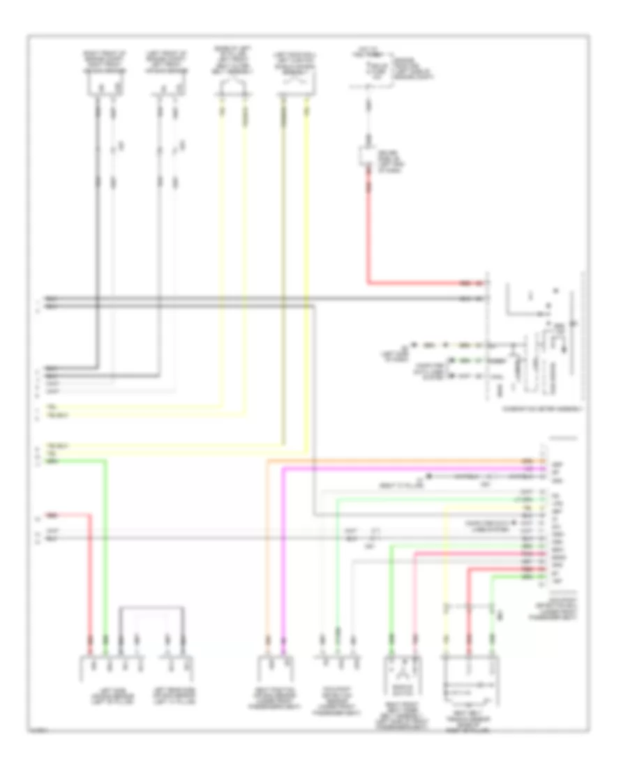 Supplemental Restraints Wiring Diagram 2 of 2 for Toyota Matrix 2011