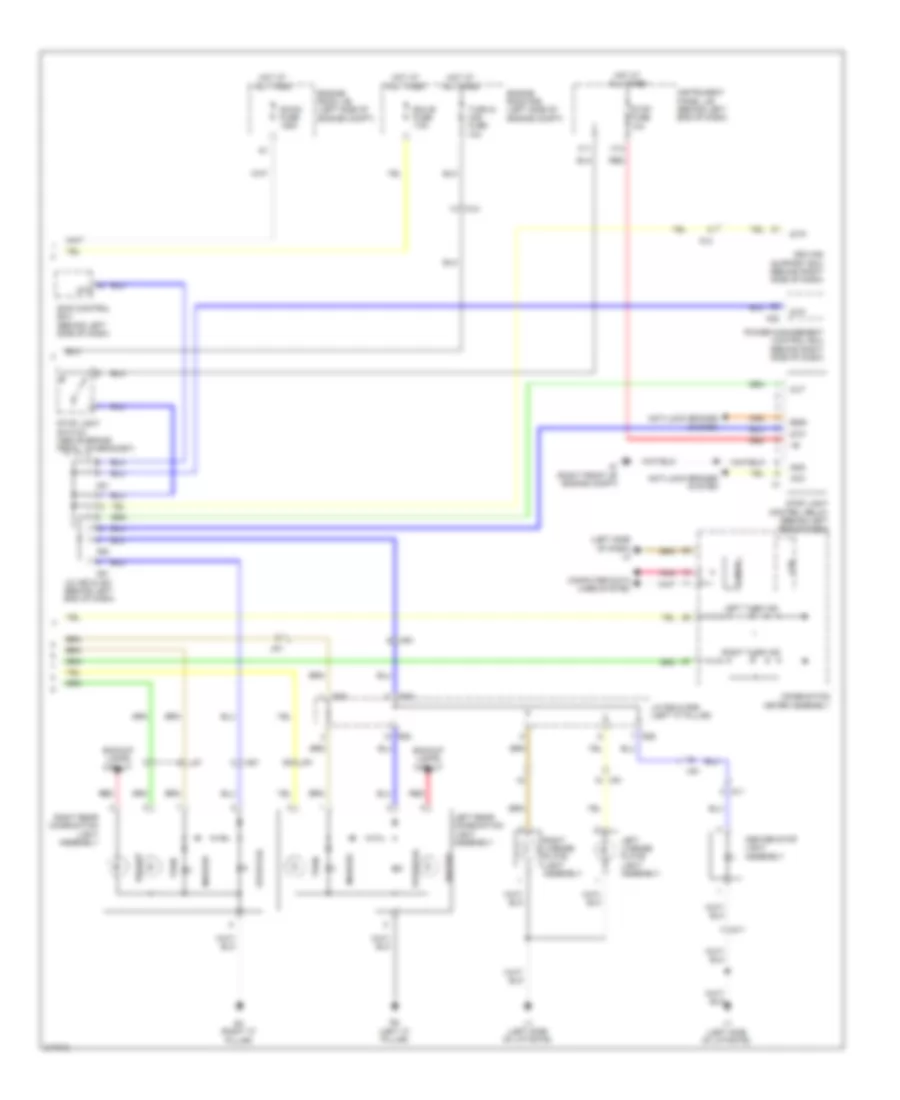 Exterior Lamps Wiring Diagram 2 of 2 for Toyota Prius 2011